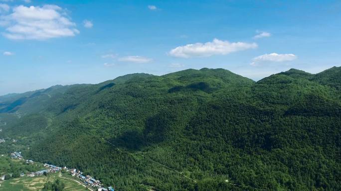 航拍云阳上坝群山 大山 高山 千沟万壑