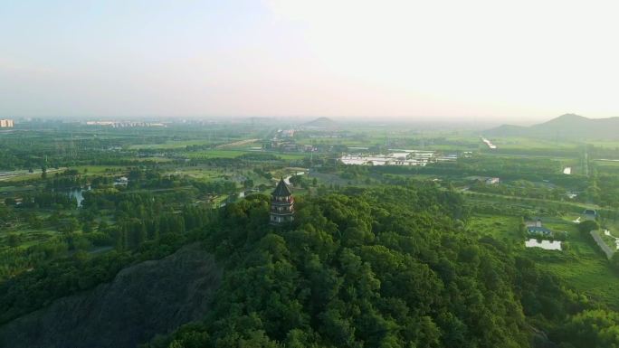 上海辰山植物园高清航拍