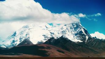 雪山 大气 户外 西藏 雪景 航拍 冰川视频素材