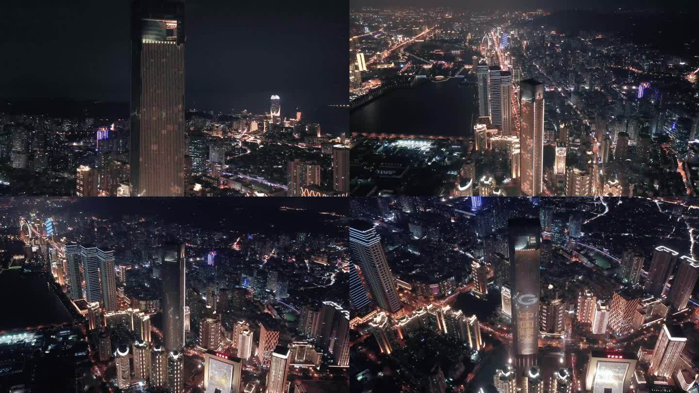 厦门国际中心夜景航拍3