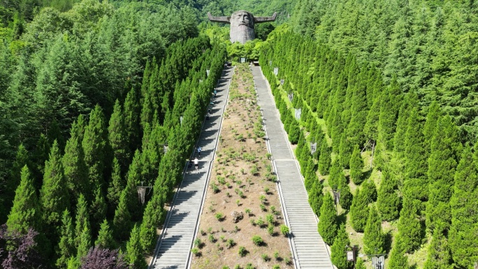 航拍湖北神农架5A景区神农坛 (7)