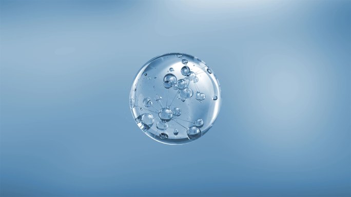 蓝色分子光泽保湿吸收凝胶密集滋养抗老
