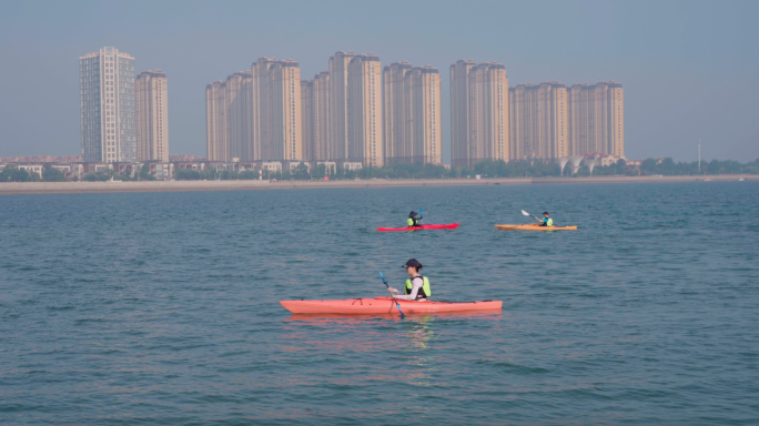 大海-房产楼房-海景房-皮划艇