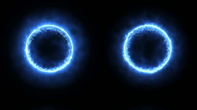 粒子循环光圈圆环