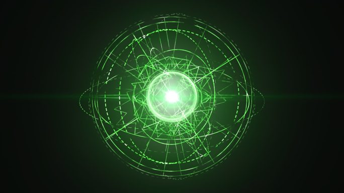 【带通道】绿色能量星座法球