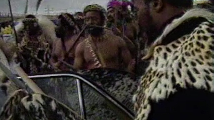 80年代非洲祖鲁族土著部落原始部落节日