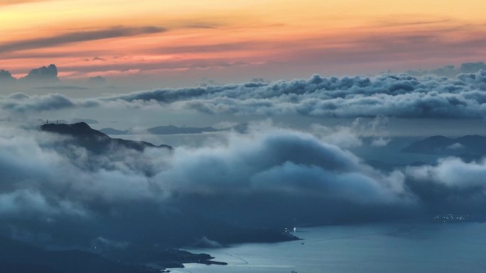 深圳 东部华侨城 大华兴寺 日出 云海