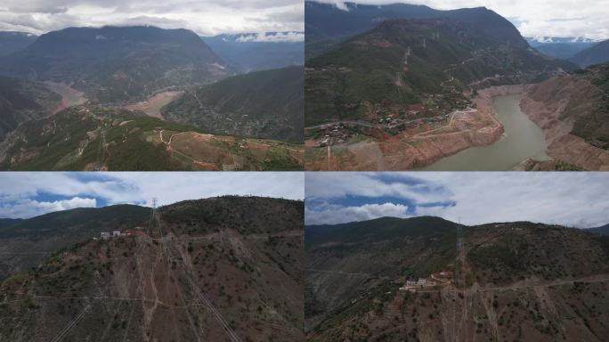 500千伏高压线跨江成品