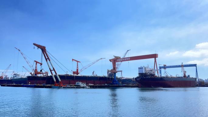 造船厂 船舶重工延时 工业港口城市