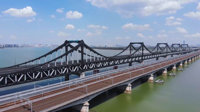 杭州九堡彭埠大桥4K航拍