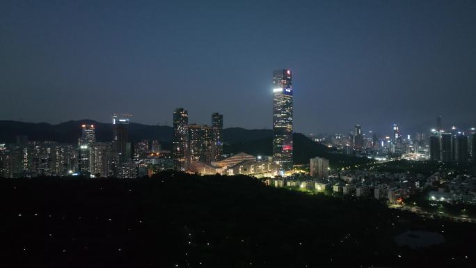 深业上城夜景航拍4k