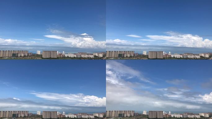 高空云海延时拍摄 乌云来袭
