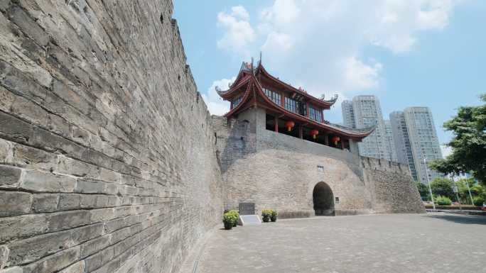 广西柳州东门城楼城墙