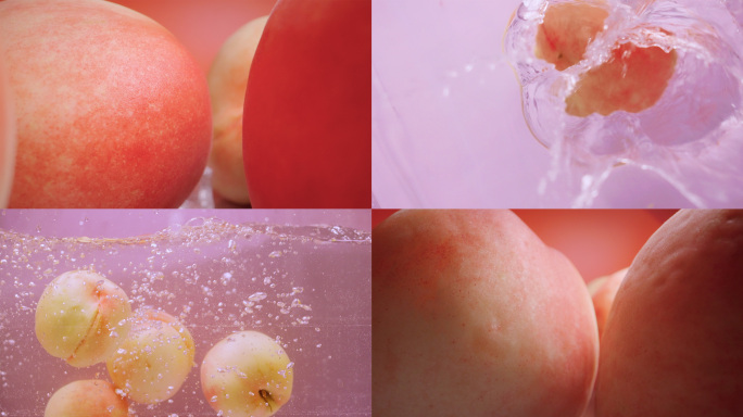 桃子 水蜜桃盛夏水果夏季水果果实成熟粉色