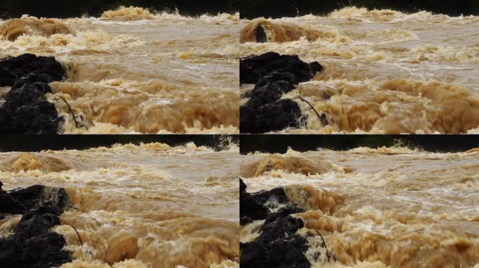 黄河 河流 洪水 洪流