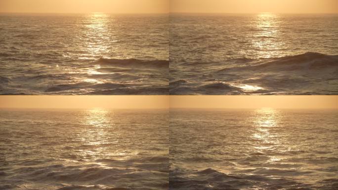 夕阳水面海水大海