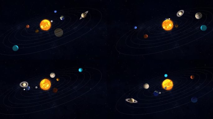 4K太阳系无限循环