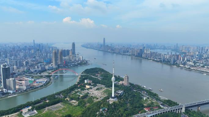 4K武汉长江城市黄鹤楼夜景地标宣传片