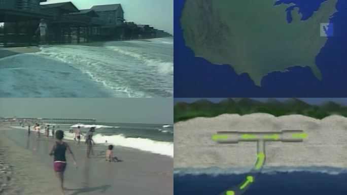 80年代美国海岸侵蚀填砂加固海滩