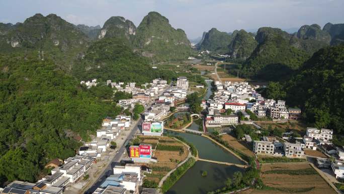 广西马山古零小都百乔老村乔老河