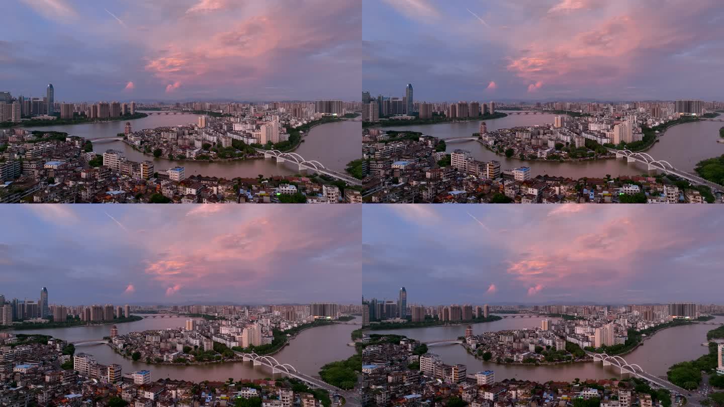 【4K】航拍惠州惠城区水东街夜景宣传片