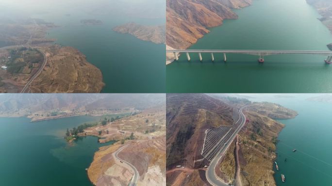 元谋龙街渡大桥航拍