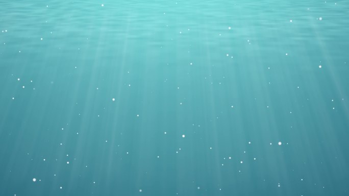 【原创】8K宽屏水下光影海底世界射线粒子