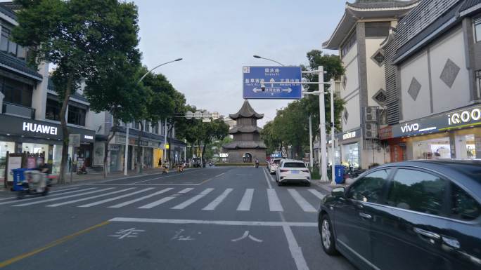 扬州街头人文自然风景