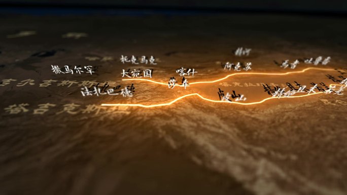 丝绸之路地图