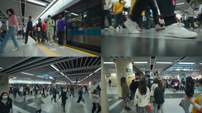 深圳地铁人群拥挤