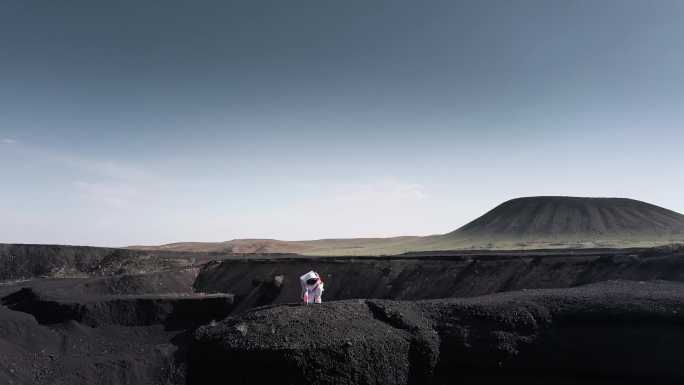 乌兰哈达火山宇航员