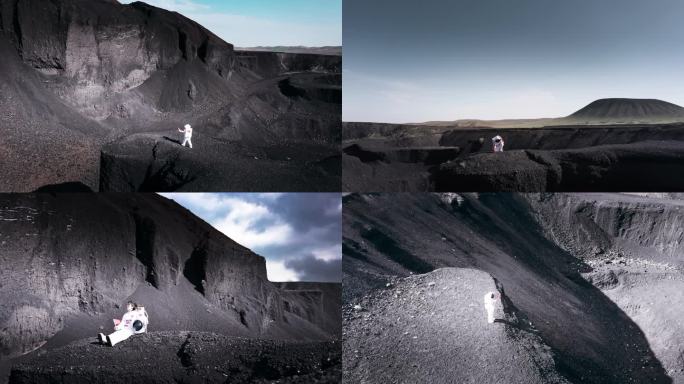 乌兰哈达火山宇航员