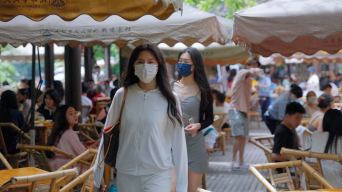 茶馆喝茶休闲慢生活