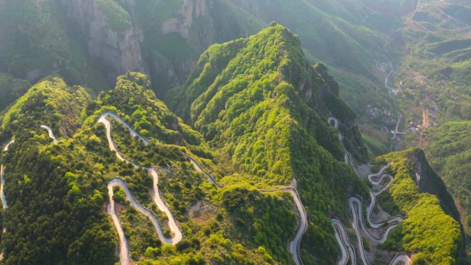 航拍安阳林州太行山