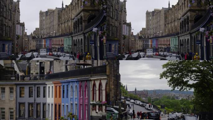 英国苏格兰爱丁堡市井街景