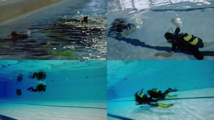 英国英格兰爱丁堡市民泳池潜水训练