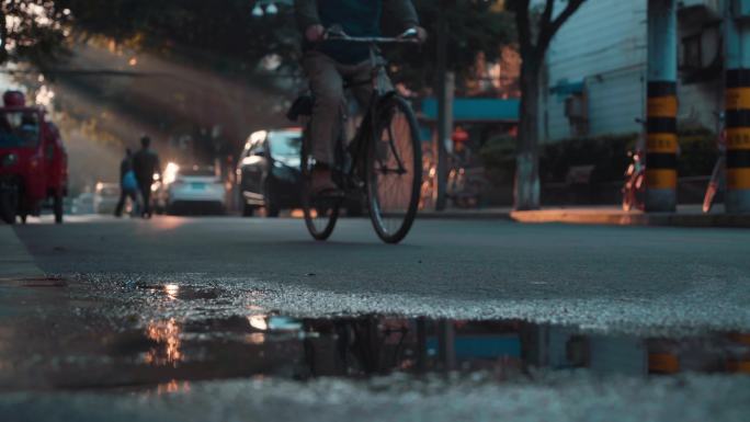 城市街道生活气息