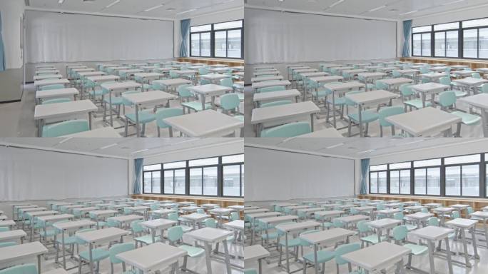 4K正版-干净整洁的学校教室空镜05