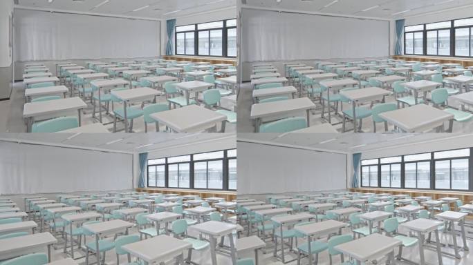 4K正版-干净整洁的学校教室空镜04