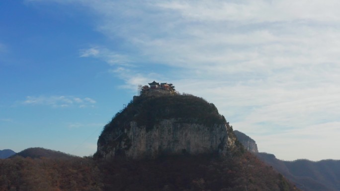 航拍焦作云台山茱萸峰