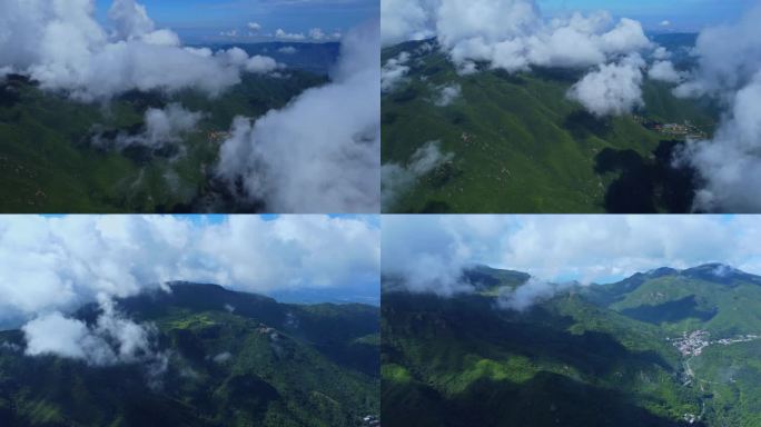 [4K]航拍素材.北京妙峰山云海之二