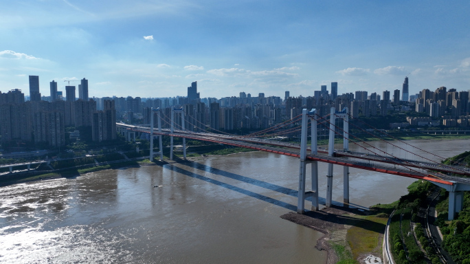 重庆鹅公岩大桥5K航拍