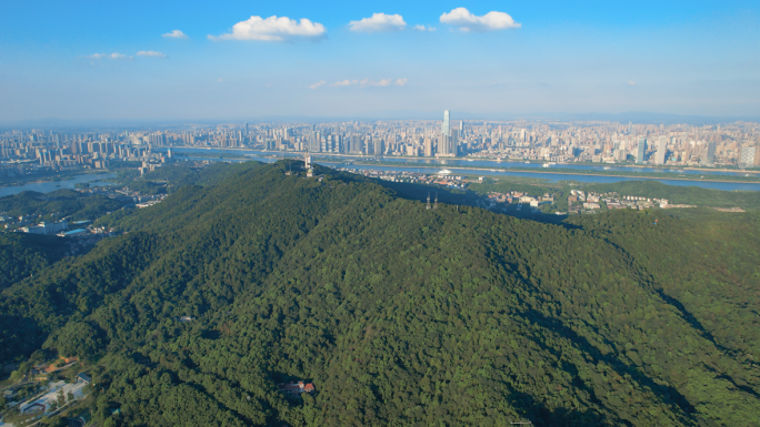 长沙岳麓山航拍