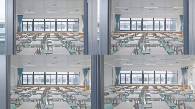 4K正版-干净整洁的学校教室空镜03