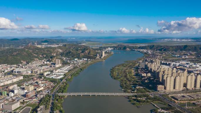 台州玉环玉环河漩门湾河道延时