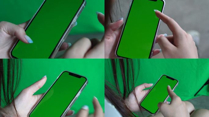 手机绿屏幕抠像素材