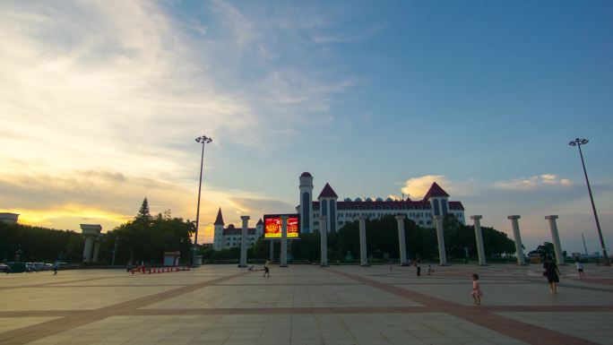 佛山市高明世纪广场日转夜范围延时