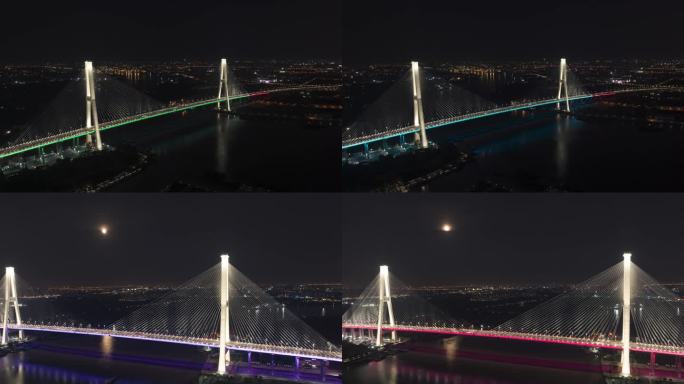 上海徐浦大桥航拍延时