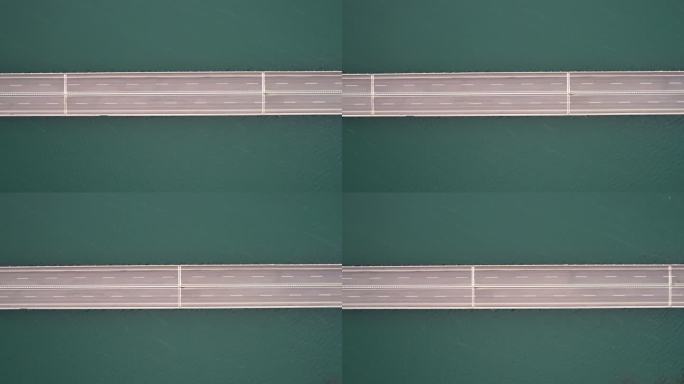 4K西藏最美高速林拉水上高速航拍素材