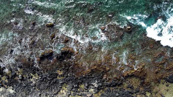 海水礁石海滩海洋